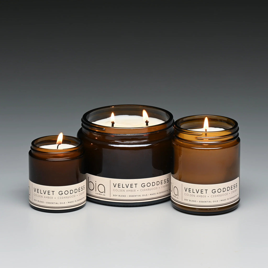 Velvet Goddess Candle - Cherry, Vanilla & Golden Amber by Bia Candle Co – view 4