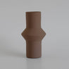 Geometric Vase M Brown