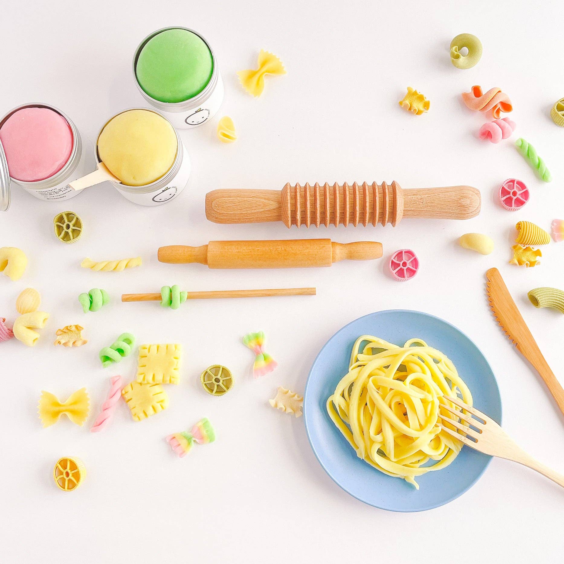 Noodle Machine Toy Playdough Set DIY Colourful Clay Pasta Machine