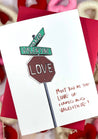 Meet At The Corner of Naked And Valentine Card