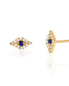 Mini Diamond Evil Eye Stud Earring